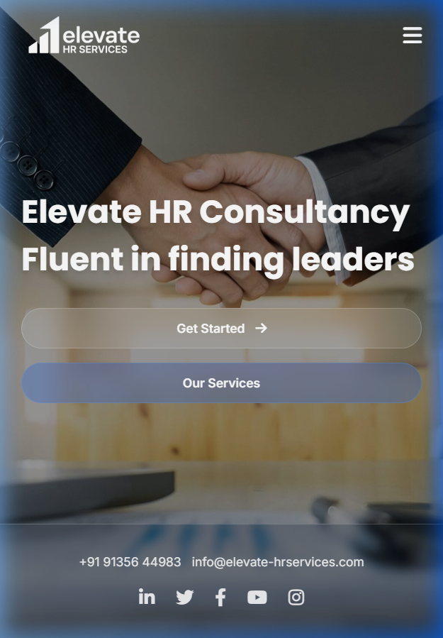Elevate HR Services Mobile View