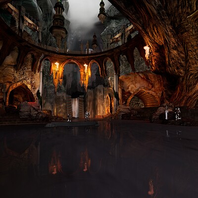 3D Cave environment 3D Render