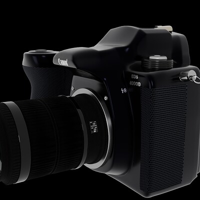 3D DSLR Model 3D Render