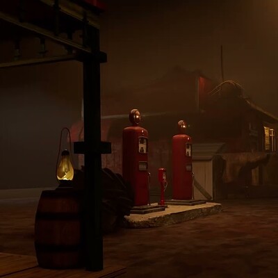 Old Town 3D Model 3D Render