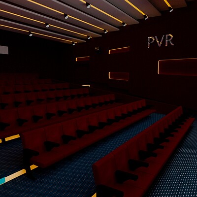 3D Theatre 3D Render